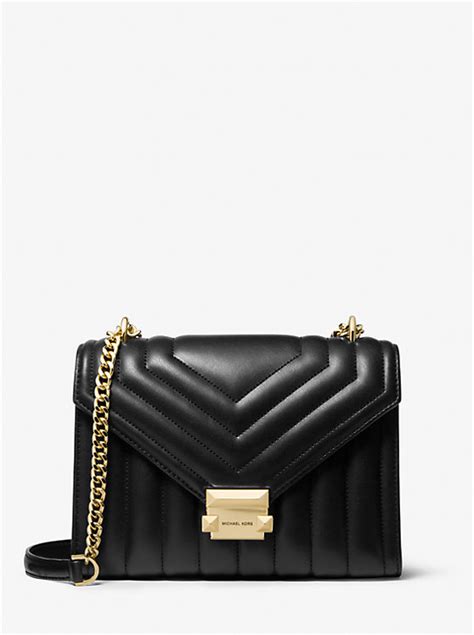 michael kors whintey|whitney medium quilted shoulder bag.